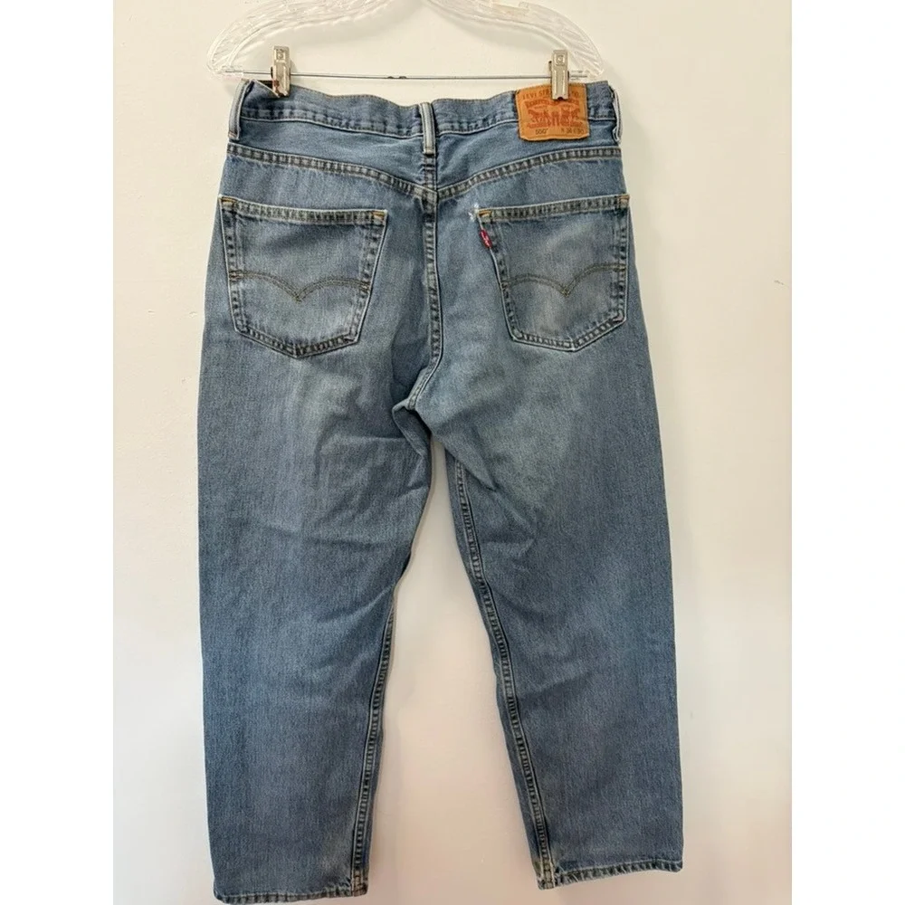 Levis 550 Mens Relaxed Fit Tapered Leg Blue Denim Jeans W34 L30 Medium Wash